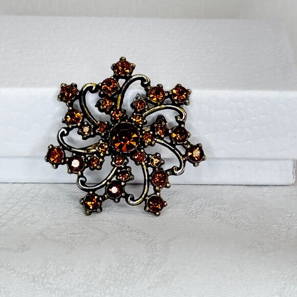 Midcentury Flower Brooch - Picture 3 of 6